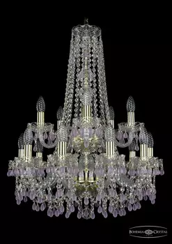 Подвесная хрустальная люстра 1410 Bohemia 1410/10+5/195/h-74/2d G V701