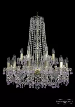 Подвесная хрустальная люстра 1410 Bohemia 1410/12+6/240/h-74 G V7010