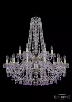 Подвесная хрустальная люстра 1410 Bohemia 1410/12+6/300/h-95/2d G V701
