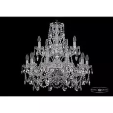 Люстра многоярусная 1411 1411/10+5/240/2d/Ni Bohemi