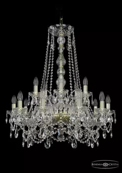 Подвесная хрустальная люстра 1411 Bohemia 1411/10+5/240/h-84 G
