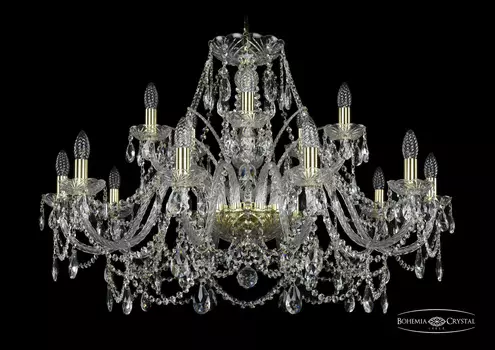 Подвесная хрустальная люстра 1411 Bohemia 1411/10+5/360 G
