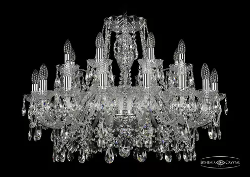 Подвесная хрустальная люстра 1411 Bohemia 1411/16+8/300 Ni