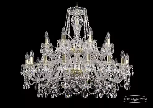 Подвесная хрустальная люстра 1411 Bohemia 1411/16+8/360/2d G