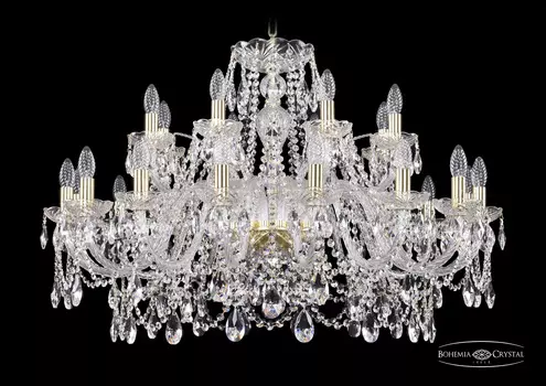 Подвесная хрустальная люстра 1411 Bohemia 1411/16+8/360 G