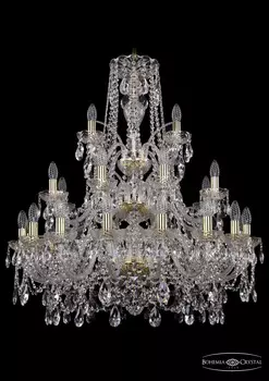 Подвесная хрустальная люстра 1411 Bohemia 1411/16+8+4/300/3d G