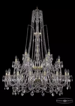 Подвесная хрустальная люстра 1411 Bohemia 1411/16+8+4/400/XL-150/2d G