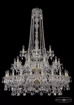 Подвесная хрустальная люстра 1411 Bohemia 1411/20+10+5/400/h-158/3d G