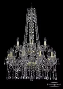 Подвесная хрустальная люстра 1413 Bohemia 1413/10+5/220/h-92/2d G