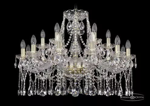Подвесная хрустальная люстра 1413 Bohemia 1413/12+6/300 G