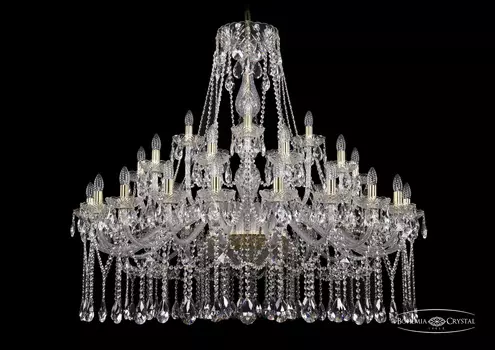 Подвесная хрустальная люстра 1413 Bohemia 1413/20+10+5/460 G
