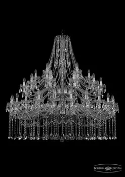 Подвесная хрустальная люстра 1413 Bohemia 1413/24+12+6/530/2d Ni