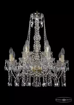 Подвесная хрустальная люстра 1413 Bohemia 1413/8+4/200/h-66 G