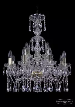 Подвесная хрустальная люстра 1413 Bohemia 1413/8+4/200/XL-66 G