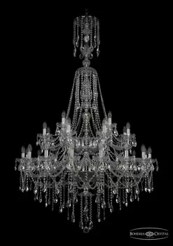 Подвесная хрустальная люстра 1415 Bohemia 1415/16+8+4/400/XL-185/2d Ni