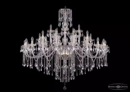 Подвесная хрустальная люстра 1415 Bohemia 1415/20+10+5/530 G