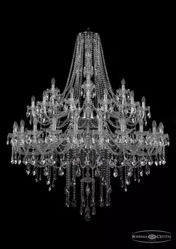 Подвесная хрустальная люстра 1415 Bohemia 1415/24+12+6/530/2d Ni