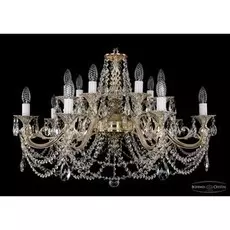 Люстра многоярусная 1703 1703/14/320/C/GW Bohemi