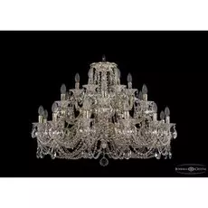 Люстра многоярусная 1722 1722/12+6+6/300/C/GW Bohemi