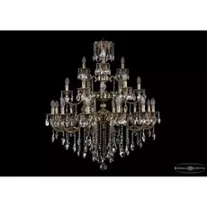 Люстра многоярусная 1732 1732/12+6+3/300/B/GB Bohemi