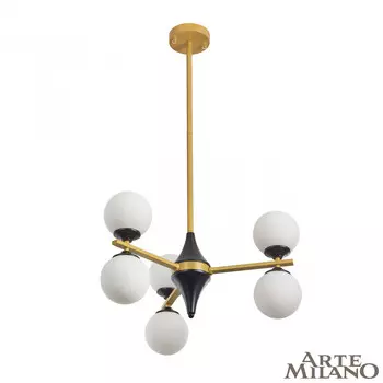 Люстра на штанге Arte Milano Neapolis71580 271580/6 BK/GD