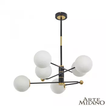 Люстра на штанге Arte Milano Neapolis72708 272708/6 BK/GD