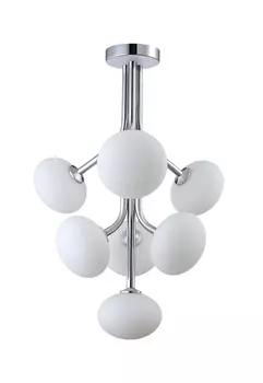 Люстра на штанге Crystal Lux Alicia ALICIA SP7 CHROME/WHITE