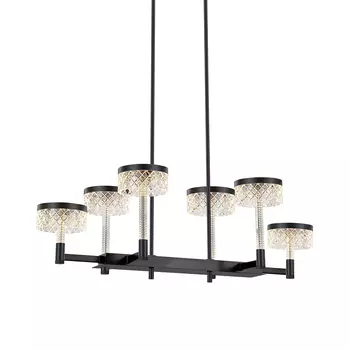 Люстра на штанге Delight Collection Diamond cut MD21020075-6B matt bla