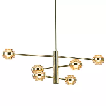 Люстра на штанге Delight Collection Indiana MX22030002-6A gold/champag