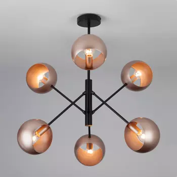 Люстра на штанге Eurosvet Corte 70057/6 перламутровое золото