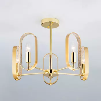 Люстра на штанге Eurosvet Maglia 60077/5 золото