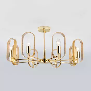 Люстра на штанге Eurosvet Maglia 60077/8 золото