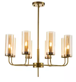 Люстра на штанге Indigo Balletto 13014/8R Brass V000253