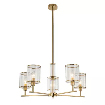 Люстра на штанге Indigo Dante V000409 13022/5R Brass