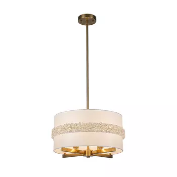 Люстра на штанге Indigo Effetto V000514 13030/4R Brass