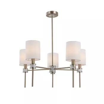 Люстра на штанге Indigo Poesia V000577 13035/5R Brass