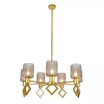 Люстра на штанге Indigo Preda V000470 13025/7R Gold