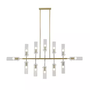 Люстра на штанге Indigo Saetta V000565 11053/12R Gold