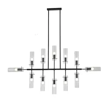 Люстра на штанге Indigo Saetta V000566 11053/12R Black