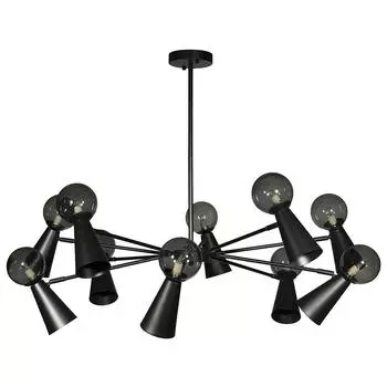 Люстра на штанге Loft It Halley 10046/10 Black