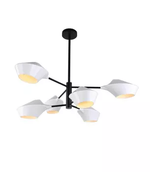 Люстра на штанге Lumina Deco LDP 6037-6 WT+BK