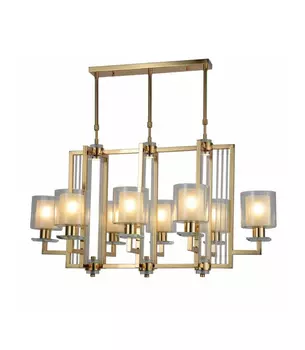 Люстра на штанге Lumina Deco Manhattan LDP 8012-8P F.GD