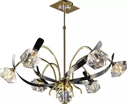Люстра на штанге N-Light N-Light 09 1716 09 1716 0317 06 gold + black chrome