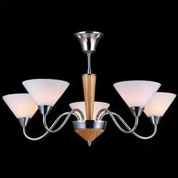 Люстра на штанге Natali Kovaltseva EVORA EVORA 11400/5C CHROME, OAK