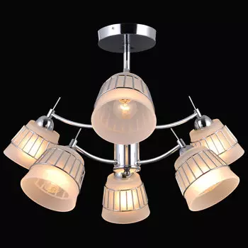 Люстра на штанге Natali Kovaltseva Friendly FRIENDLY 75088/6C CHROME