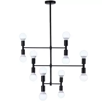 Люстра на штанге Natali Kovaltseva Loft Lux LOFT LUX 75129/12C BLACK