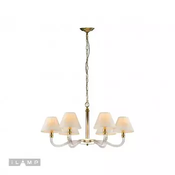 Люстра подвесная Amber iLamp YT2043-6 GD+Coffee