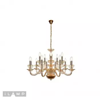 Люстра подвесная Mercury iLamp P9448-10+5 Gold