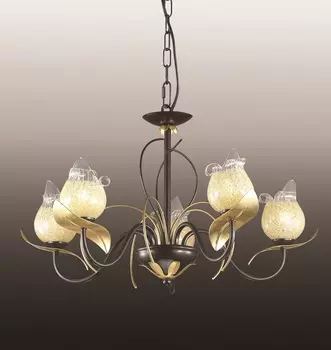 Люстра подвесная с цветочками Anaba 2691/5 Odeon Light