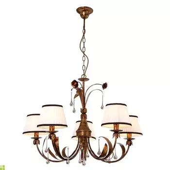 Люстра подвесная с цветочками Borgia A8100LM-5GA Arte L